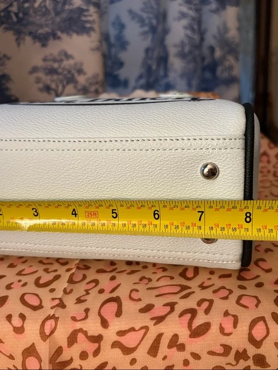 Von Dutch light blue Mini Satchel with Black Eyewing Graphic - Picture 8 of 13